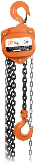 Chain Hoist 3m for Weight Load up to 500kg Orange