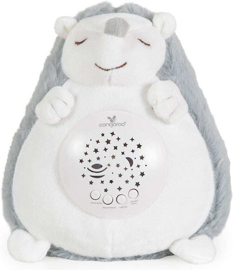Moni Sleep Toy Projector Hedgehog made of Fabric with White Noise and Light for 0++ Months