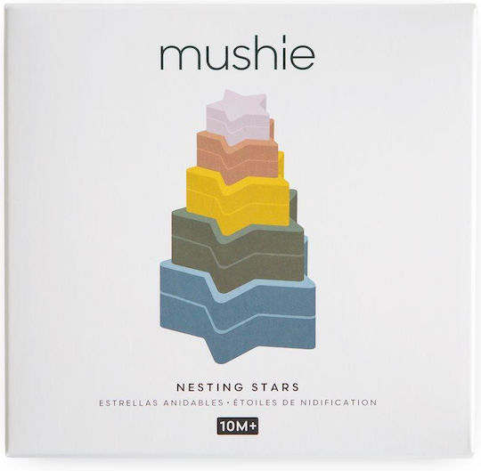 Mushie Παιχνίδι Στοίβαξης Nesting Star Retro