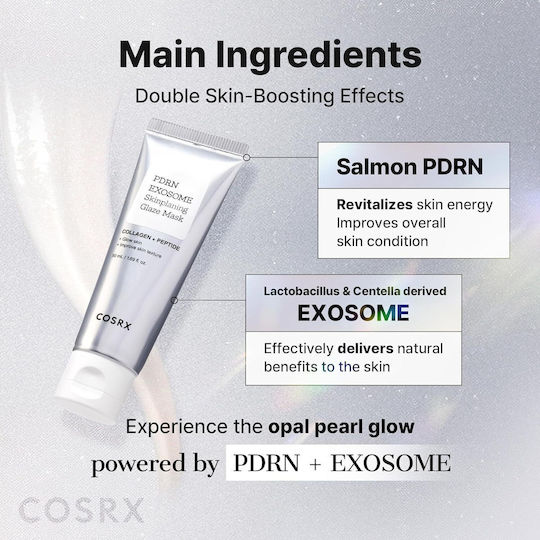 Cosrx Pdrn Exosome Peel Off Μάσκα Προσώπου για Λάμψη / Σύσφιξη 50ml