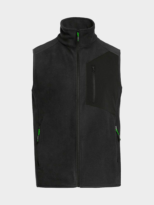 Stenso Vest Men's Safety Vest with Fleece Lining Black