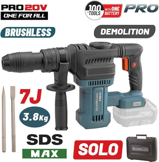 Bormann Pro BBP5310 Demolitionist Battery Brushless 20V with Chuck SDS Max 073857