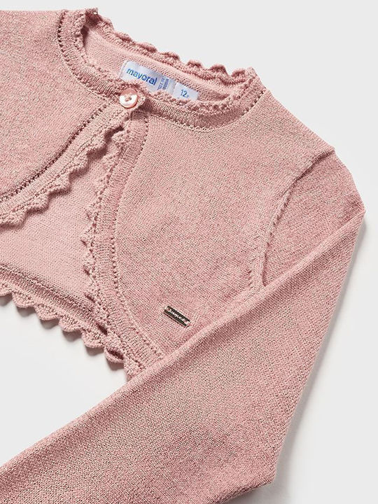 Kinderbolero Baumwolle Rosa