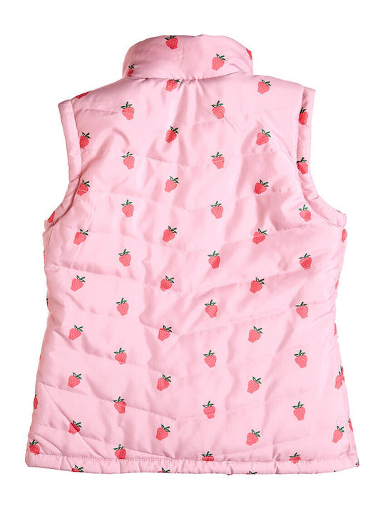 Kids' Casual Jacket Sleeveless Double Sided with Lining & Hood Orange