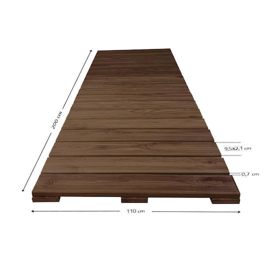Tesias Wegweiser für Gartenboden aus Holz 200x110cm 1Stück