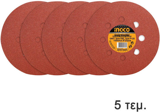 Ingco RS4516 Exzenterschleifer 150mm Elektrisch mit Geschwindigkeitsregelung und mit Absaugsystem