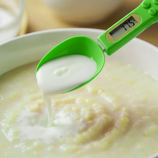 Avizar Electronic Measuring Spoon Lcd Display Built-in Tare Function Green