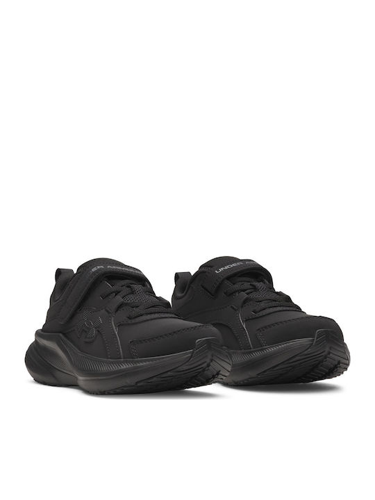 Kinder Sportschuhe Running mit Bügel- und Schleifenverschluss Schwarz