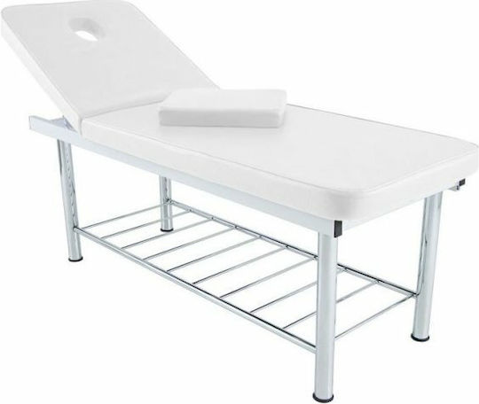Bett Massage und Physiotherapie Weiß aus Metall 183x63cm.