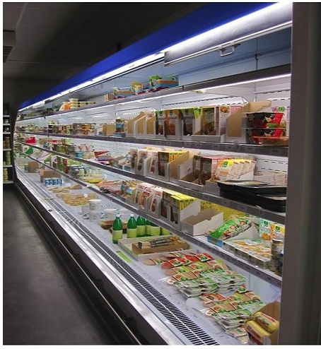 Tecnodom Stromboli 90 C Vitrină frigorifică Self-Service fără Motor 832lt 125x96.8x200cm.