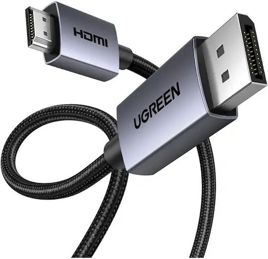 Ugreen Cablu DisplayPort - HDMI de sex masculin 2m Negru