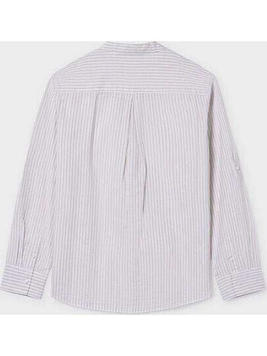 Tricou Pentru Copii Cu Dungi Mânecă Lungă Bej