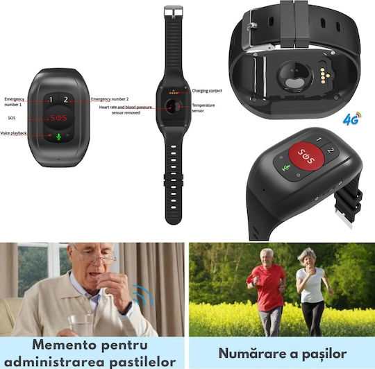 GPS Tracker GSM pentru Copii/Vârstnici Waterproof IP67 cu Alarmă