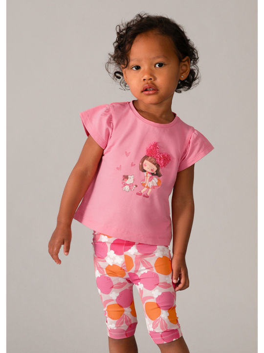 Mayoral Kinder-Set mit Leggings Sommer 2Stück Geranium