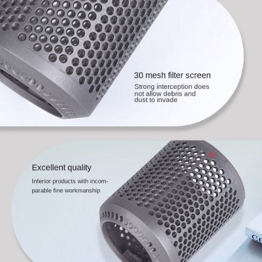 2 Pieces External Dust Filter Cover Hair Dryer Dyson Hd01 Hd03 Hd08 Silver