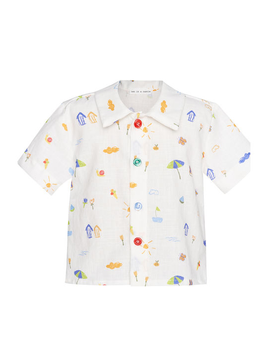 Kids' Set with Shorts Summer 2pcs White