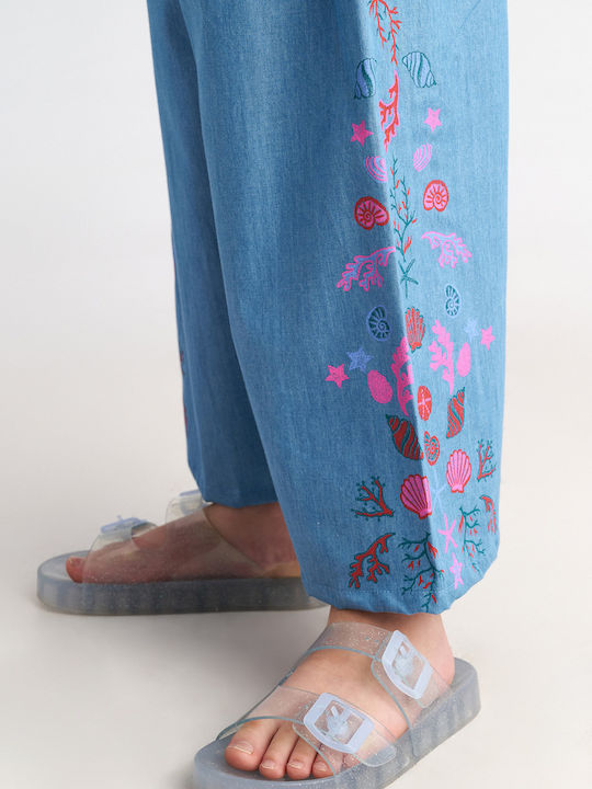 Set pentru copii cu pantaloni Vară 2buc Albastru