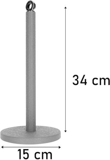 Cheffinger Stein-Effekt Wischer Rollenhalter Stabiler Schwerer Papiertuch- und Serviettenhalter Grau