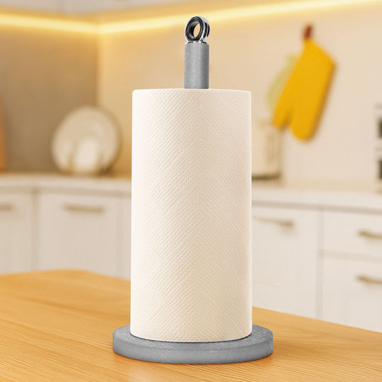 Cheffinger Stone Effect Wiper Roller Holder Stable Heavy Base Grey