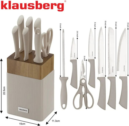 Klausberg Messer Set mit Sockel