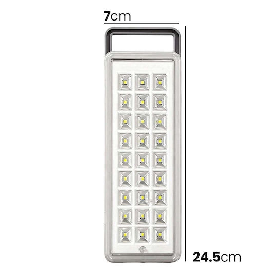 Avizar 30 Led High Brightness Emergency Lamp 1800mah Rechargeable White