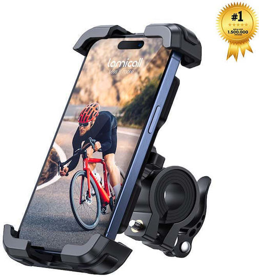 Lamicall Bp03 Mobile Phone Holder Handlebar Bicycle Reinforced Arm Black Transparent