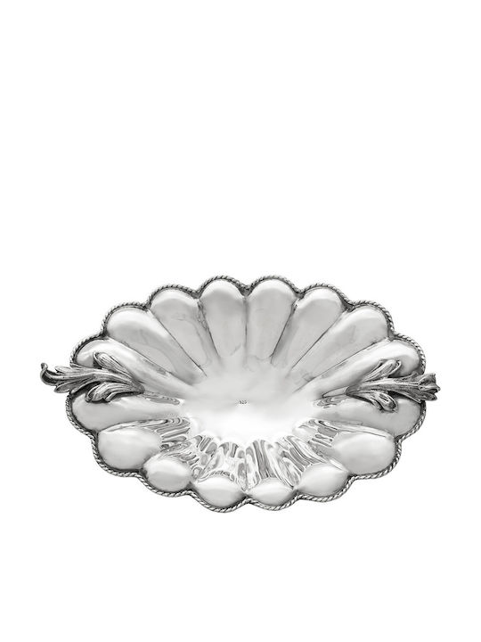 Savvas Design Dekorative Schüssel Silber Silber 21x10x7.5cm 1Stück Savvas Design Dekorative Schüssel Silber Silber 21x10x7.5cm 1Stück