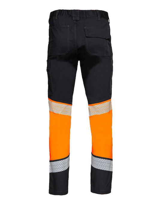 Stenso Reflektierend Arbeitshose Orange