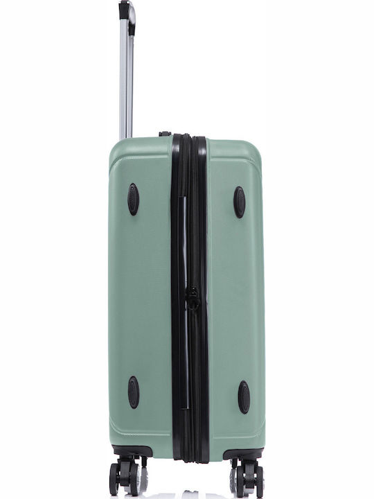 Quasar Großer Reisekoffer Hartschalen Light Turquoise mit 4 Räder Höhe 76.5cm