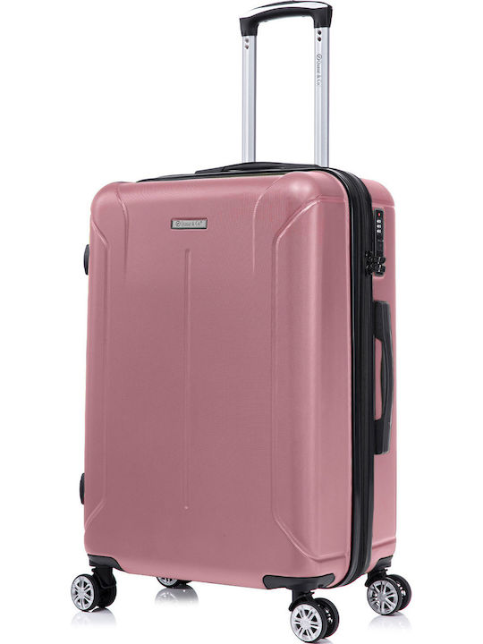 Quasar Valize de Călătorie Dure Powder Pink cu 4 roți Set 3buc