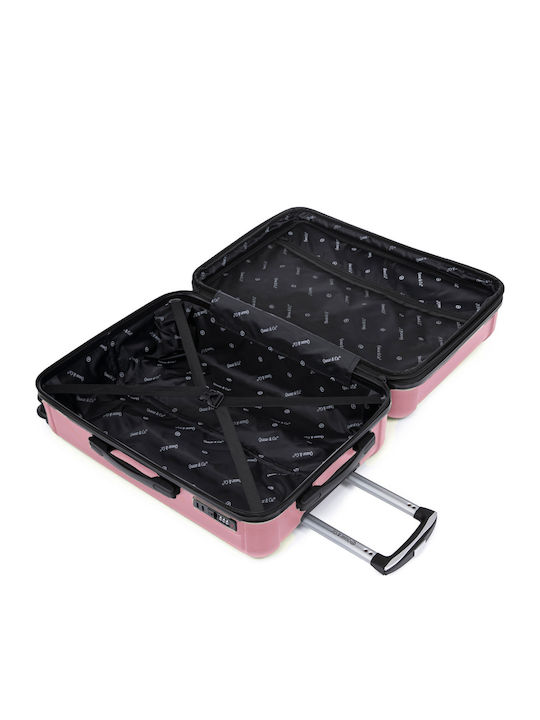 Quasar Valize de Călătorie Dure Powder Pink cu 4 roți Set 3buc