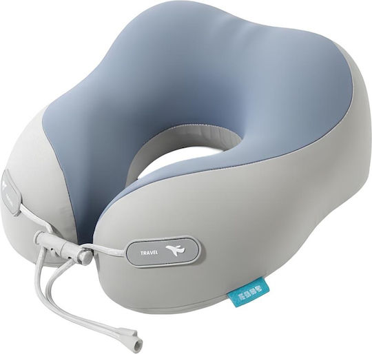 Avizar U-förmiges Reisekopfkissen Nacken Ergonomische Unterstützung Ultra Komfortables Hellgrau