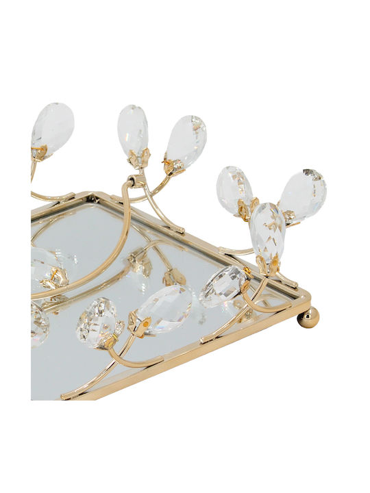 Keskor Metallic Napkin Holder Gold 20x20x7cm 43267