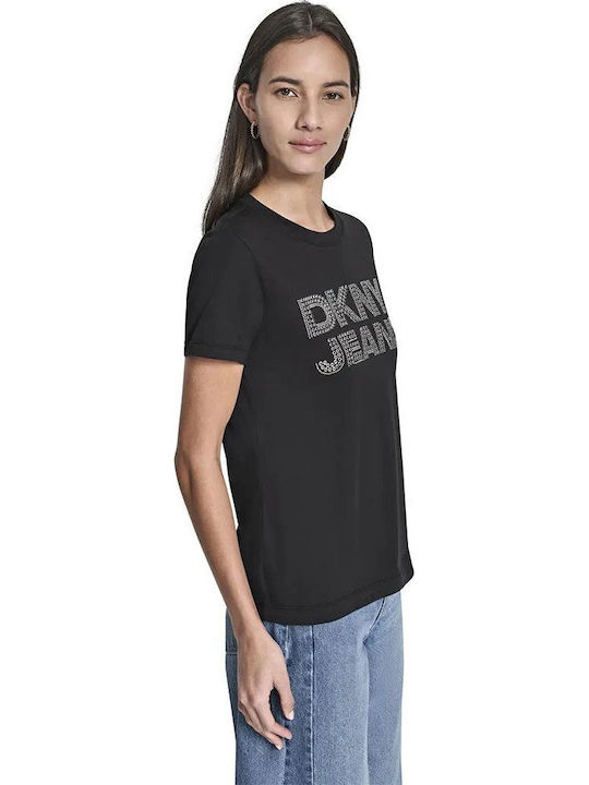 Logo Γυναικείο T-shirt Black/silver