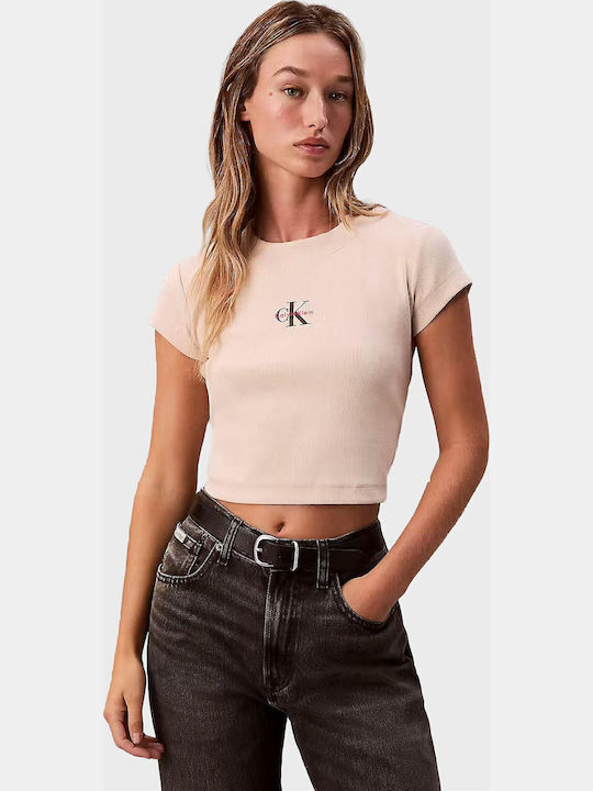Monologo Damen T-Shirt Beige