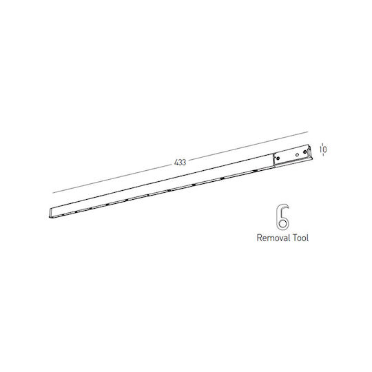 Zambelis Lights LED Lumina liniară Lumină Plafon 8W Alb cald