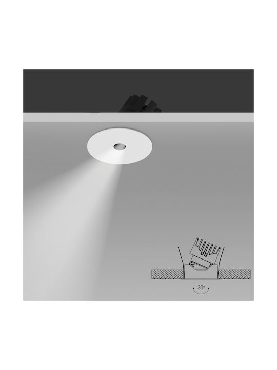Zambelis Lights LED Θερμό Λευκό Σποτ σε Λευκό Χρώμα