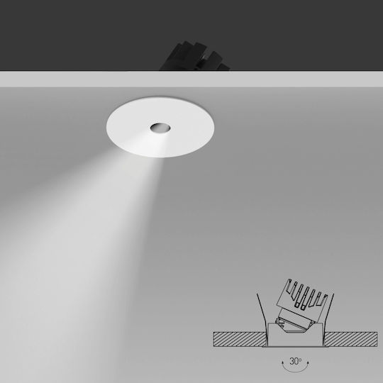 Zambelis Lights LED Топло бяло Спот в Бял Цвят