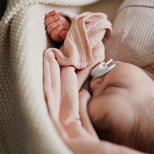 Babyono Muslin Swaddle Blankets Pink 70x70cm 3 Pieces
