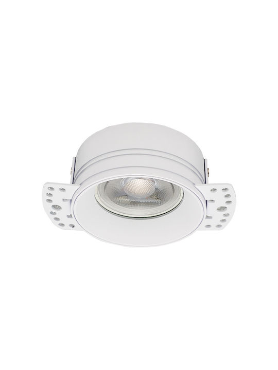 Zambelis Lights Χωνευτό Σποτ με Ντουί GU10 Λευκό