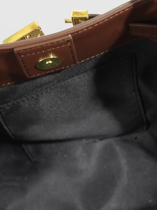 Damentasche aus Leder Suede Braune