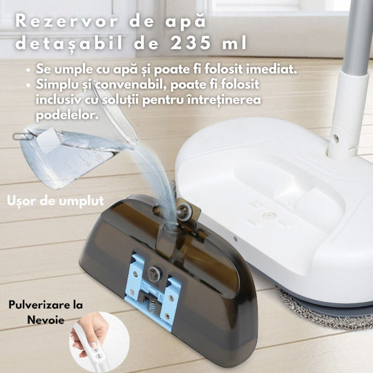 Drehbar Wiederaufladbar Mopp mit Sprühfunktion DB-0039