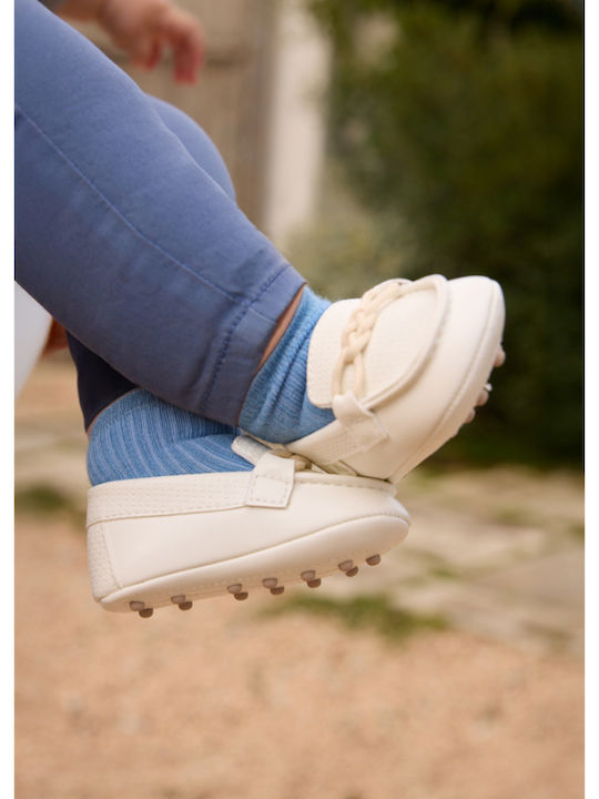 Mayoral Baby Soft-Sole Moccasins White