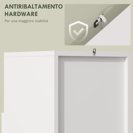 HomCom Bathroom Cabinet L30xW30xH71.5cm Natural