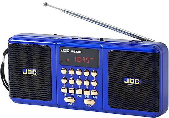 Joc 1822 Portable Radio Rechargeable Blue