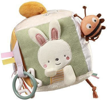 Babyono Baby Aktivitätsspielzeug Würfel Nature aus Stoff mit Sounds für Neugeborene