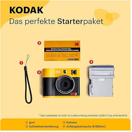 Kodak Mini Shot 3 Era 3x3 Instant Φωτογραφική Μηχανή Black