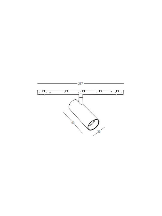 Zambelis Lights LED Warm White Spot in Black Color