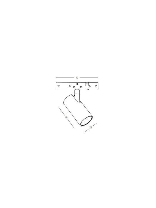 Zambelis Lights LED Warm White Spot in Black Color
