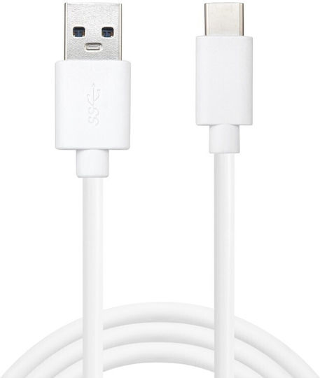 Sandberg USB 3.0 Kabel USB Typ-C männlich - USB-A Weiß 1m 336-15